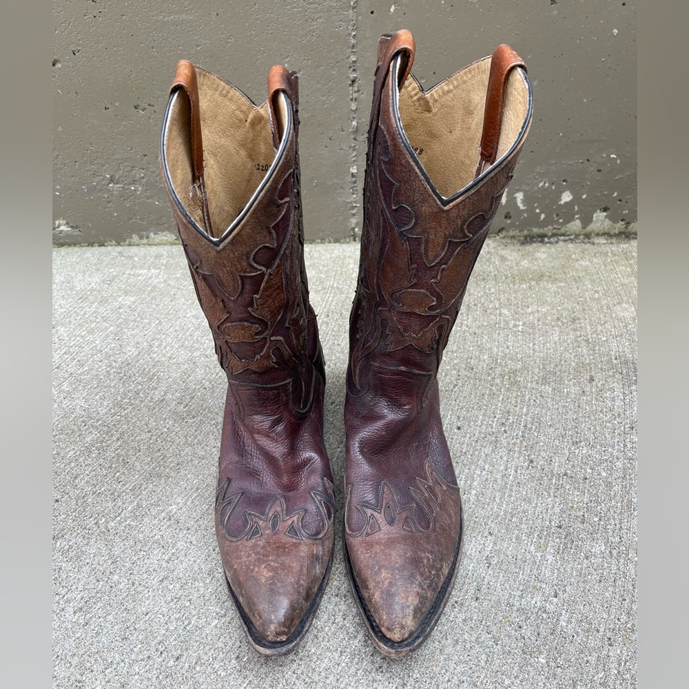 Men's Frye Billy Firebird Dark Brown Stone Antiqued Boots